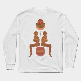 Astro Celestial Feminine Stylish Collage Prints Long Sleeve T-Shirt